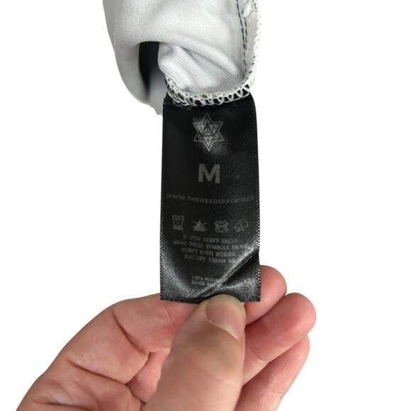 Y2K psychedelic‎ slip dress The Headspace recycled optical illusion size M - Picture 3 of 5